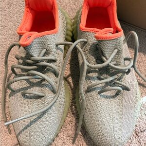 Yeezy Mint Green and Orange Dessert Sage 350 Boost